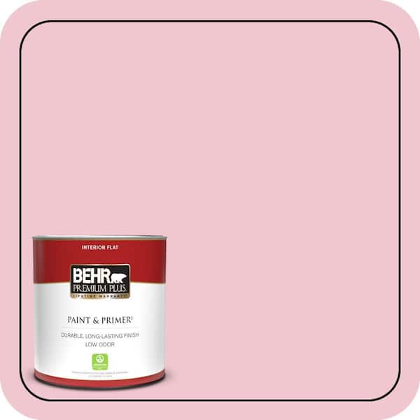 BEHR PREMIUM PLUS 1 qt. #P140-2 Sweetheart Flat Low Odor Interior Paint & Primer