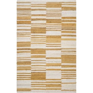 Kamey Natural/Abstract Cottage 5 ft. x 8 ft. Indoor Area Rug