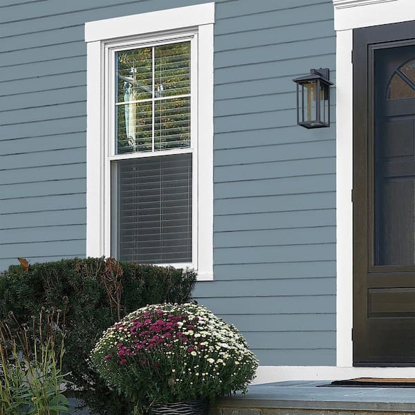 Glidden Premium 1 qt. PPG1153-5 Chalky Blue Exterior Latex Paint