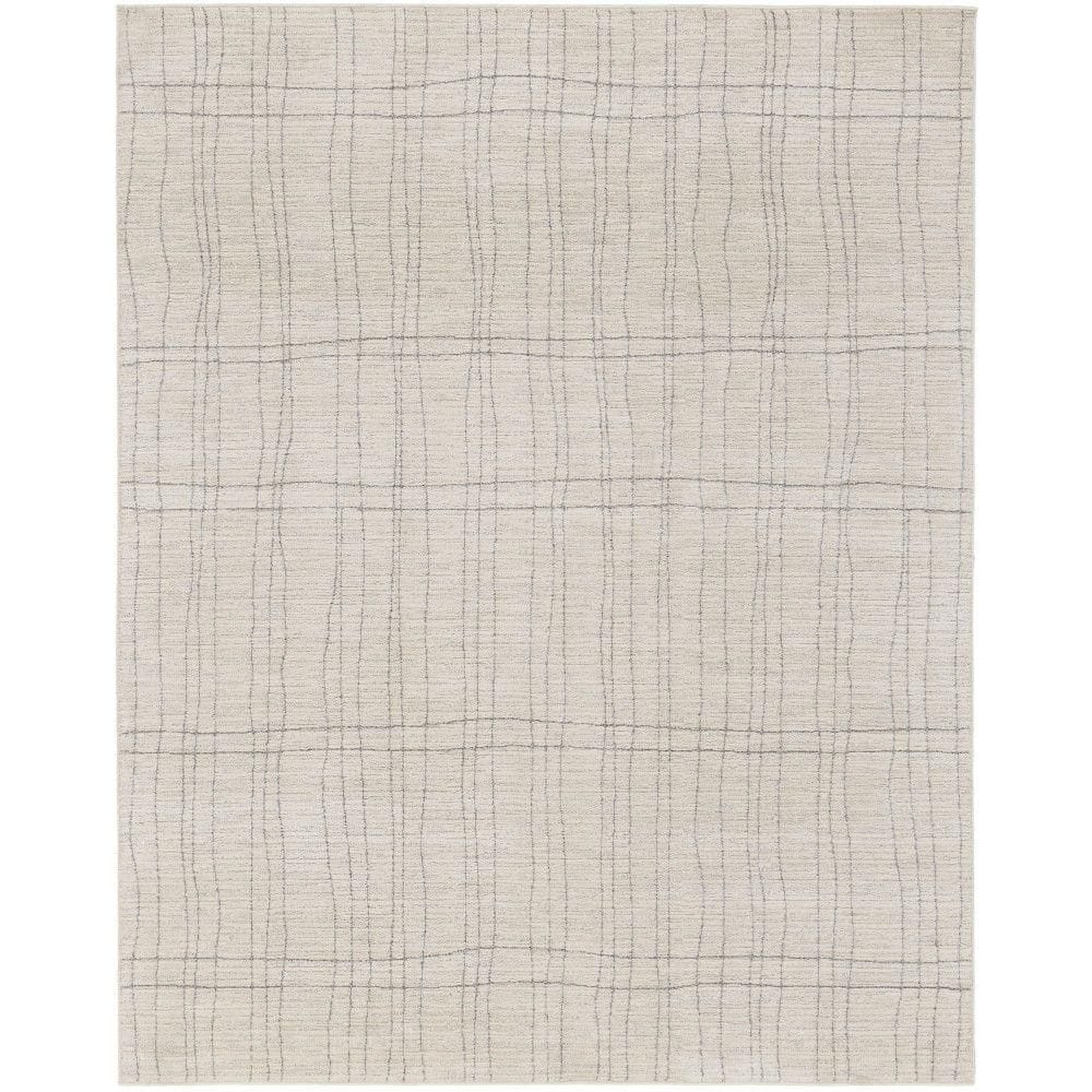 Andes Ivory Grey 9 ft. x 12 ft. Abstract Contemporary Area Rug price history on PriceWatchPro