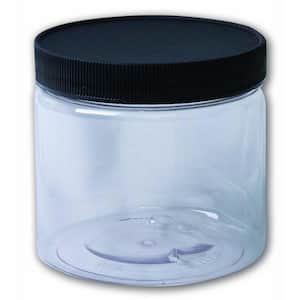 16 oz. Clear Empty Wide Mouth Plastic Jar