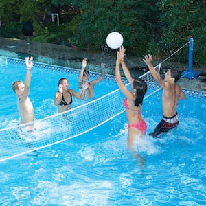 Cross-Pool Water Volleyball Game