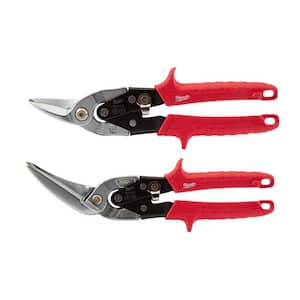 10 in. Left-Cut Aviation Snips with 11 in. Long Left-Cut Offset Snips