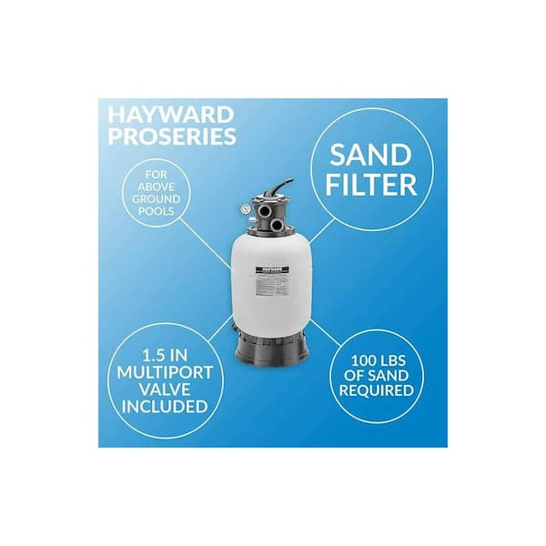 Pro Series 16 in. 1.40 sq. ft. Above Ground Pool Sand Filter with Power Flo Pump 1 HP