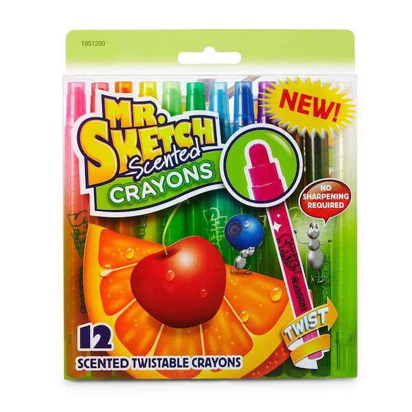 Mr Sketch Scented Twist Crayons (12-Pack) 1951200 - The Home Depot