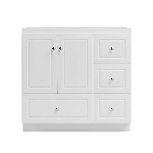 Ultraline 36 in. W x 21 in. D x 34.5 in. H Bath Vanity Cabinet without Top in Winterset