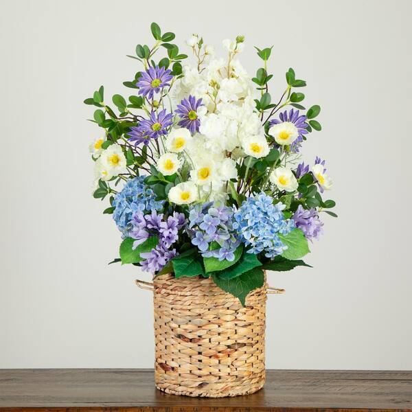 Nearly Natural 31in. Multi-Colored Artificial Mixed Flower and