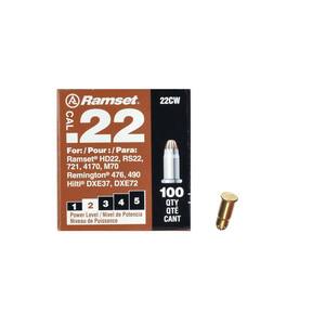 0.22 Caliber Brown Single Shot Powder Loads (100 per Pack)