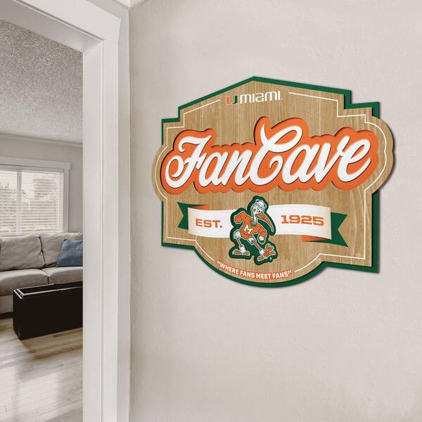 Officially Licensed NFL Miami Dolphins Fan Cave Sign