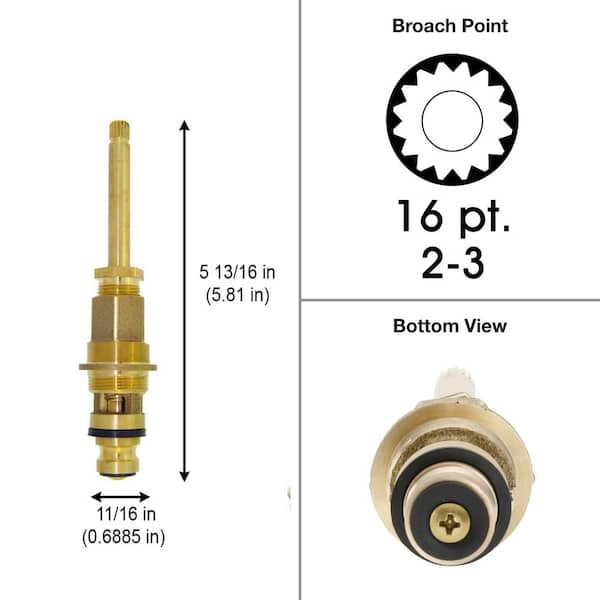 5 13/16 in. 16pt Broach Replacement Stem for Gerber replaces 96-230