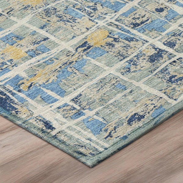 Chantille Machine Washable Indoor/Outdoor Abstract ACN2998 Blue 10 ft. x 14 ft. Area Rug