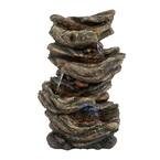 BIRDS choice Layered Rock Waterfall AAW311 - The Home Depot