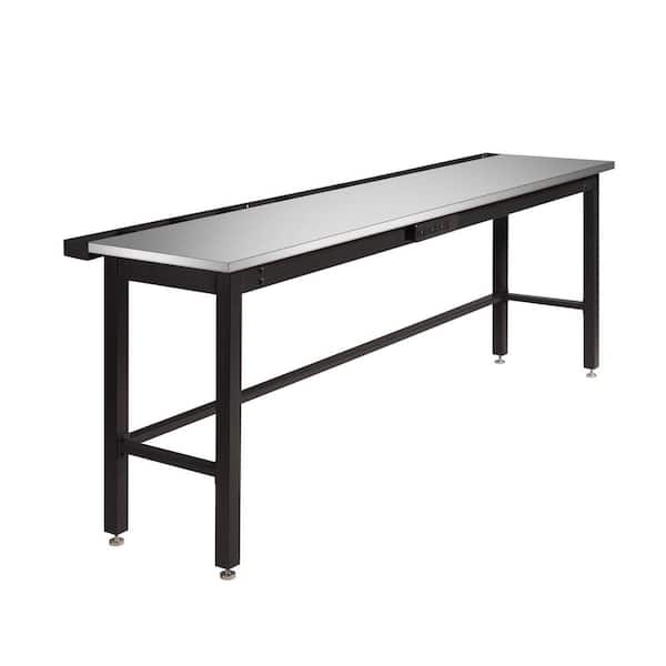 NewAge Products 36 in. H x 24 in. D x 96 in. W Metal Workbench with Stainless Steel Top