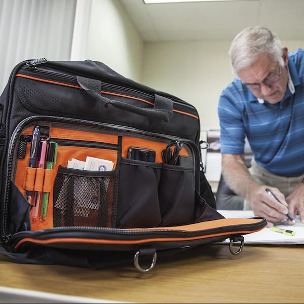 Klein Tools Tool Bag, Tradesman Pro Tech Bag, 22 Pockets w/Laptop