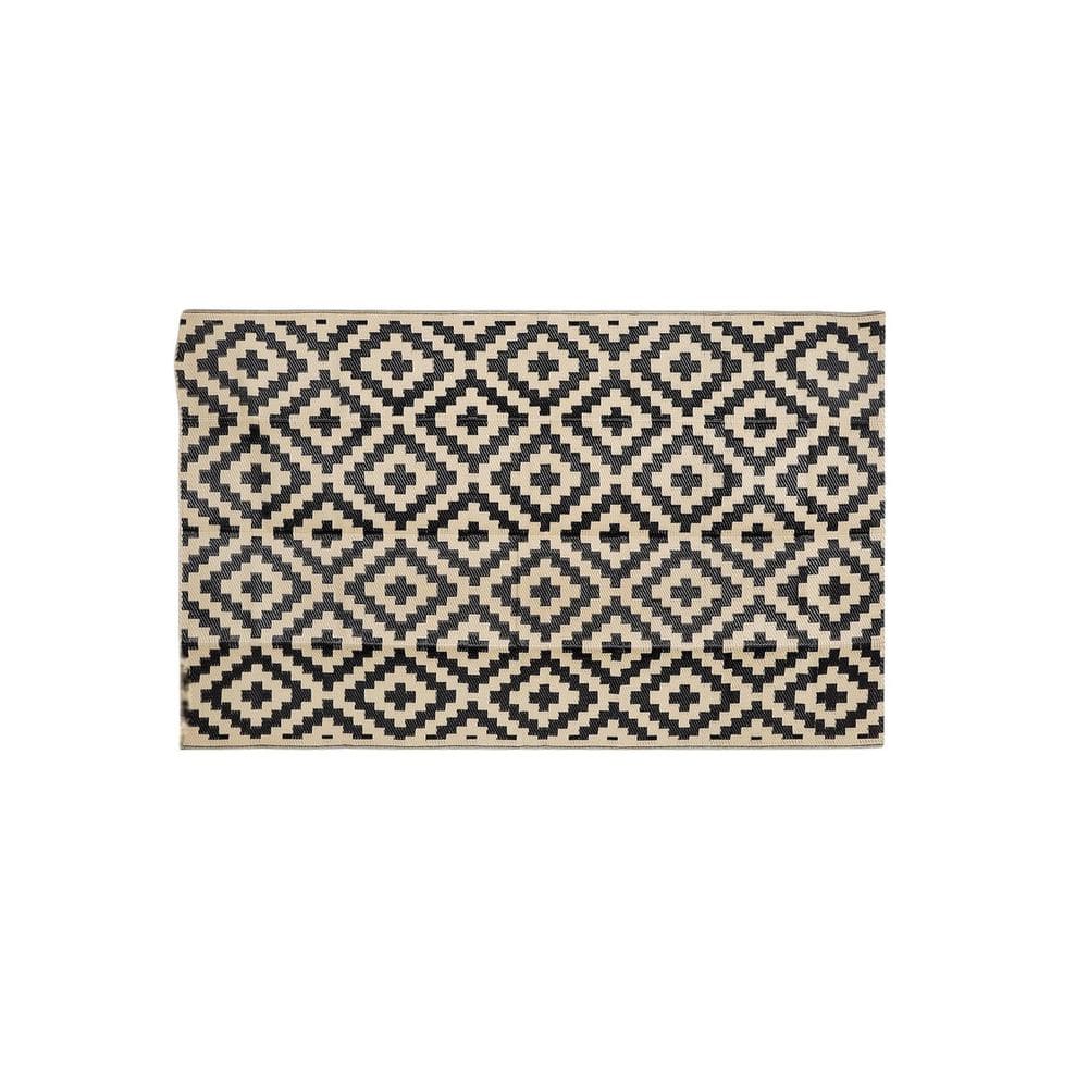 5 ft. x 8 ft. Modern Outdoor Reversible Rug Plastic-Waterproof Heavy Duty in Beige Rubber price history on PriceWatchPro