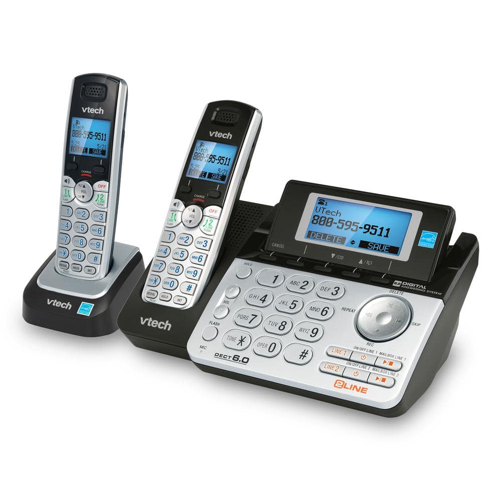 Two-Line Expandable Cordless Phone with Answering System