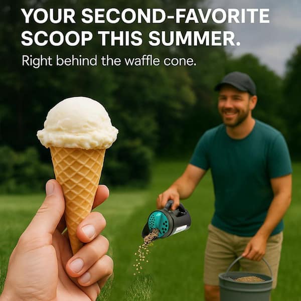 5 lbs. Plastic Handheld Spreader for Lawn Seed Fertilizer and Snow Salt