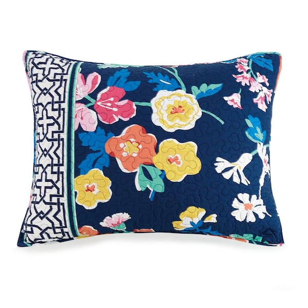 Vera Bradley Maybe Navy Cotton King Sham