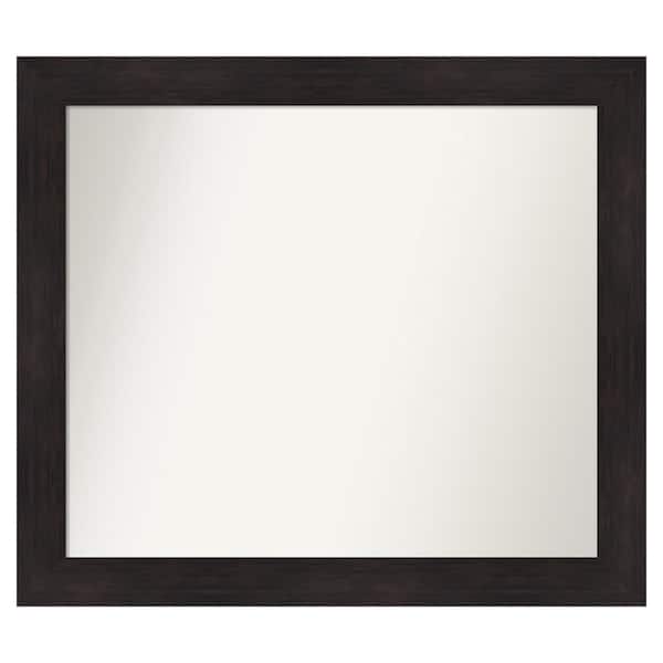 Amanti Art Furniture Espresso 39.75 in. x 34.75 in. Custom Non-Beveled Satin Recyled Polystyrene Bathroom Vanity Wall Mirror