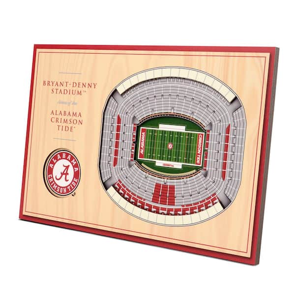 YouTheFan NCAA Alabama Crimson Tide 3D StadiumViews Desktop Display - Bryant-Denny Stadium