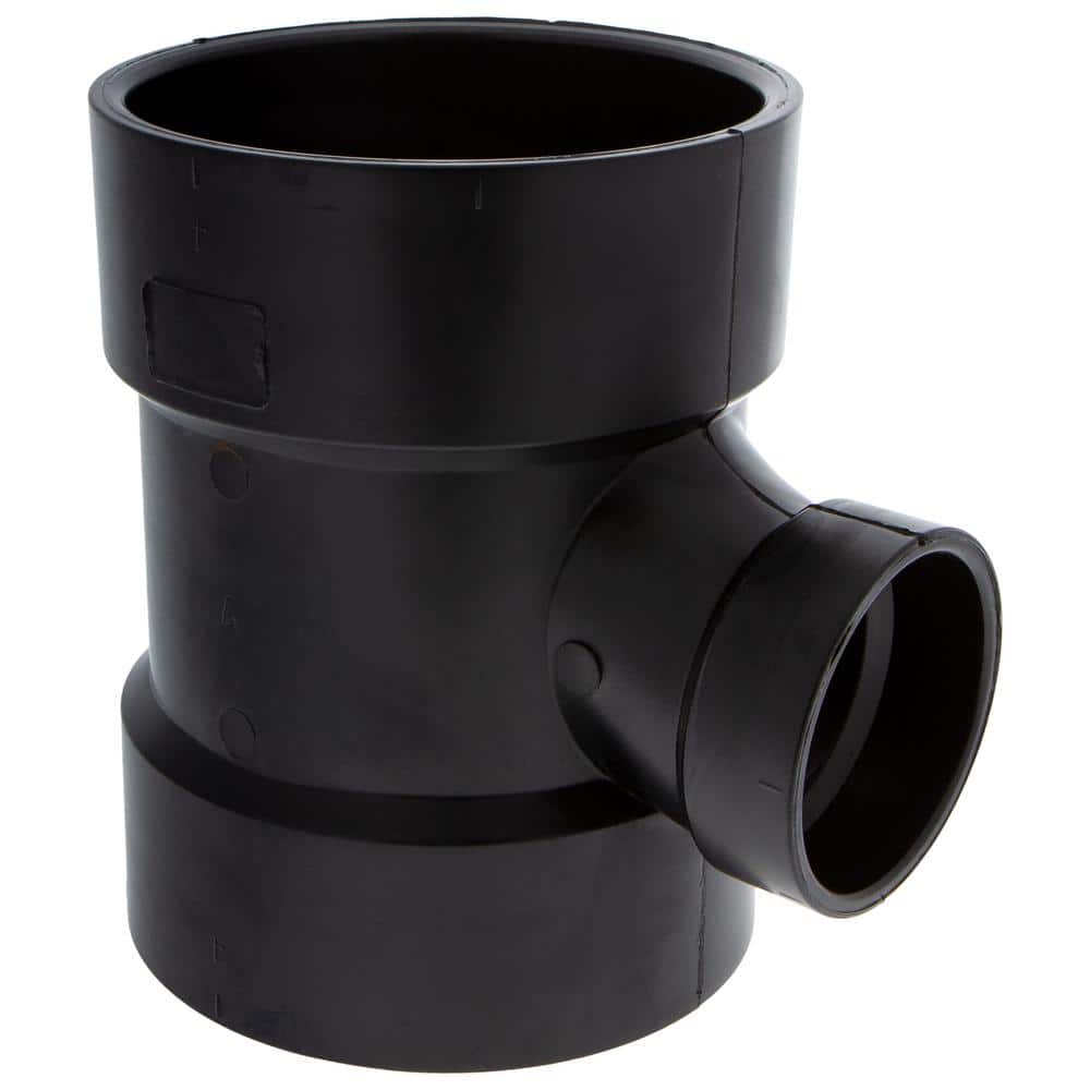 NIBCO 4 in. x 4 in. x 2 in. ABS DWV All Hub Sanitary Tee