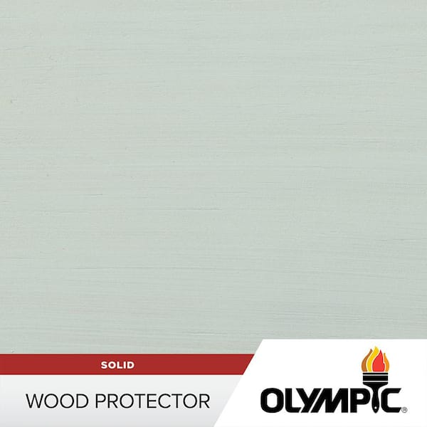 Olympic 1 gal. Cool Dusk Exterior Solid Wood Protector Stain Plus Sealant in One