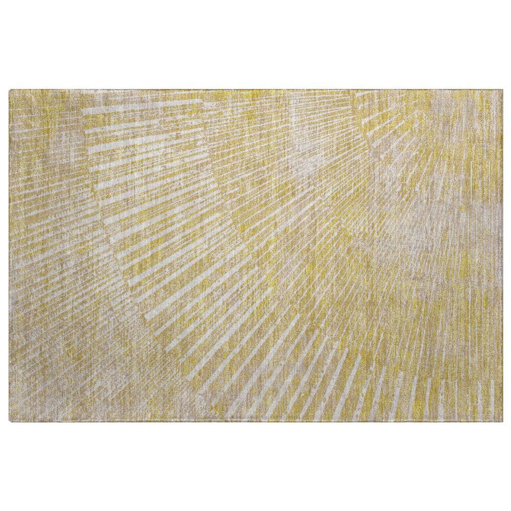 Dream Shag Premium Machine Washable Abstract ADS542 Wheat 3 ft. x 4 ft. Area Rug price history on PriceWatchPro
