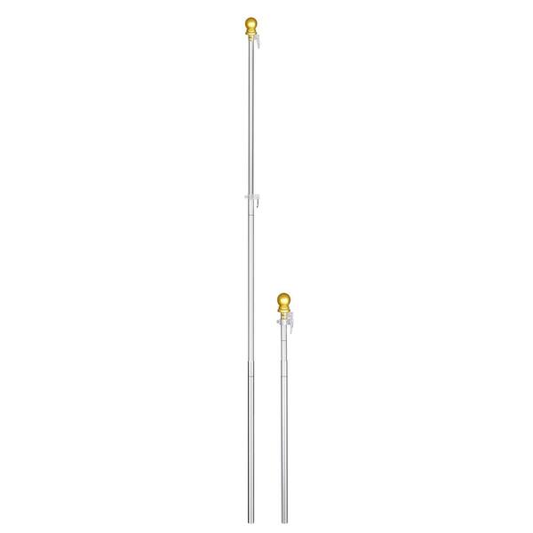 Cisvio 6.5 ft. Sectional Al Flagpole with U.S. Flag Ball D0102HPF4AY - The  Home Depot