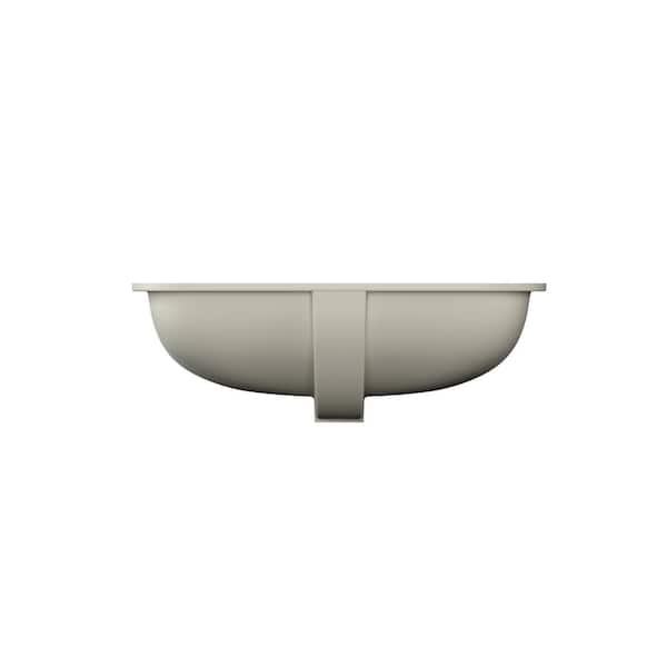 S　BK Glacier Bay 22 in. Ceramic Rectangular Undermount Bathroom