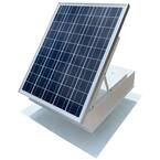 40-Watt 1875 CFM White Commercial Solar Powered Attic Fan