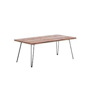 Leonard 48 in. W Weathered Brown Large Rectangle Wood 19.25 in. (H) Coffee Table