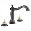 Delta Cassidy 8 in. Widespread 2-Handle Bathroom Faucet with Metal ...