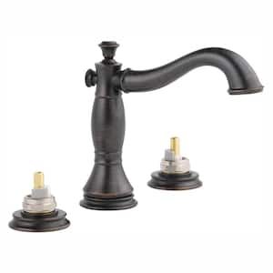 Cassidy 8 in. Widespread 2-Handle Bathroom Faucet with Metal Drain Assembly in Venetian Bronze (Handles Not Included)