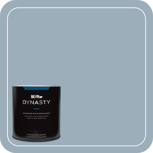 BEHR DYNASTY 1 qt. Home Decorators #HDC-CT-24 Rainy Sidewalk Satin Enamel Interior Stain-Blocking Paint and Primer