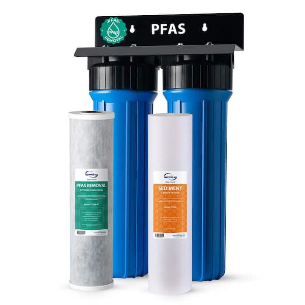 ISPRING WGB21B 2-Stage Whole House Water Filter System, Reduces ...