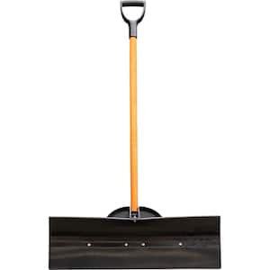 SaltDogg, 48 in. L Fiberglass Handle UHMWPE 30 in W Blade Blade Snow Pusher Shovel