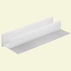 Prime-Line M 6221 Shower Door Guide – White Plastic, Bottom-Mount Self-Adhesive For Framed Tub Enclosures