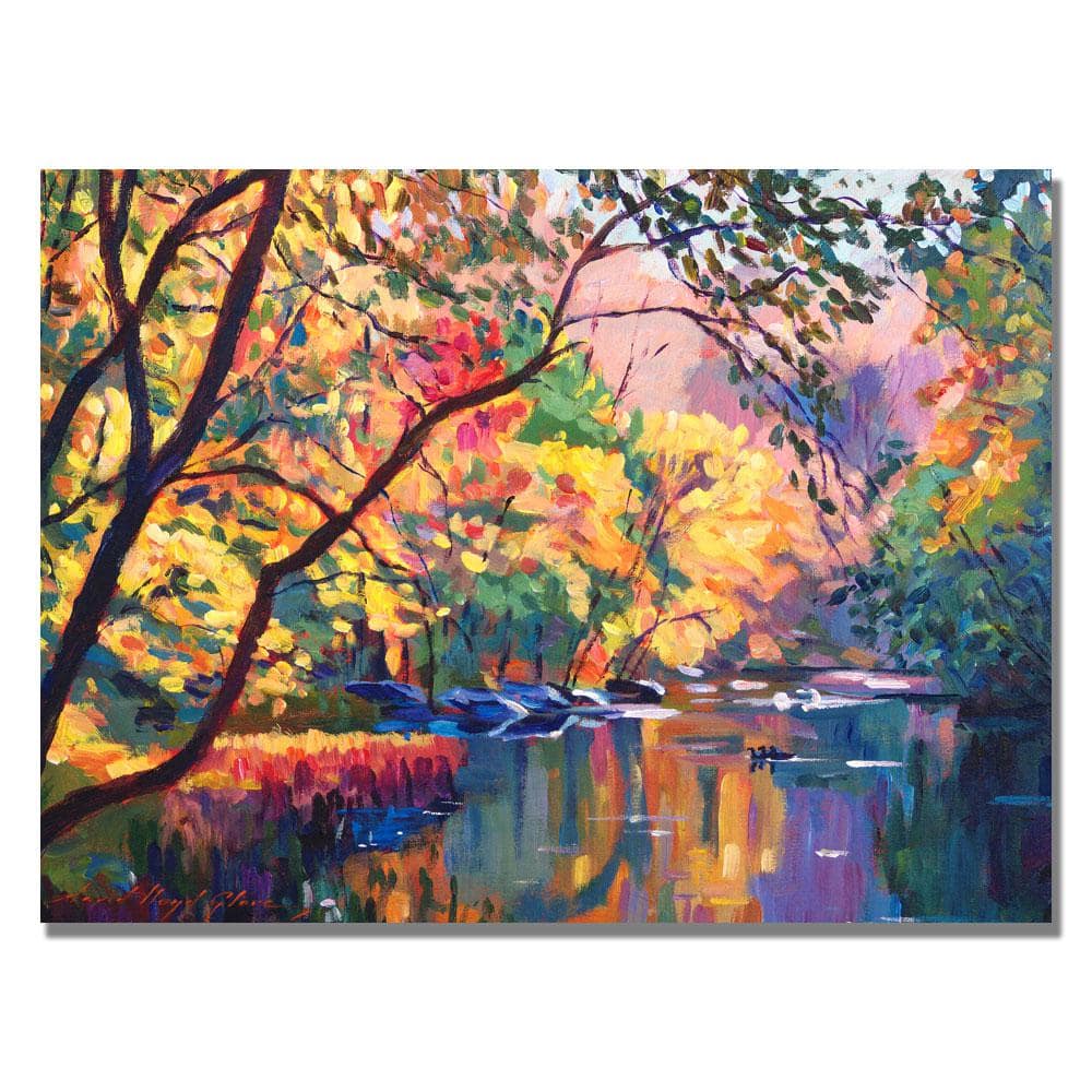 David Lloyd Glover Colorful Reflections 18x24 Canvas Art