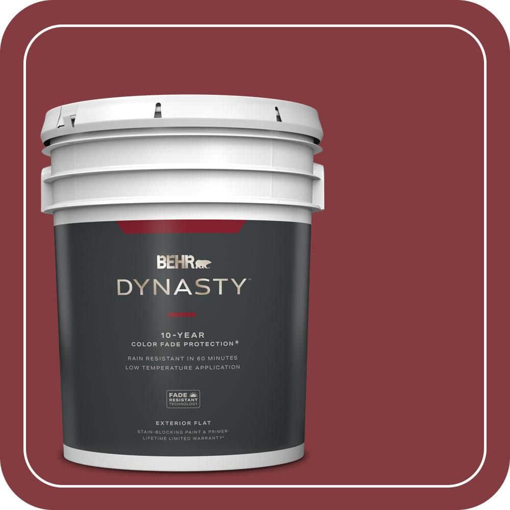 5 gal. #M140-7 Dark Crimson Flat Exterior Stain-Blocking Paint & Primer price history on PriceWatchPro