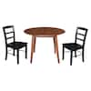 International Concepts 3-Piece Set, Distressed Oak/Black 42 in