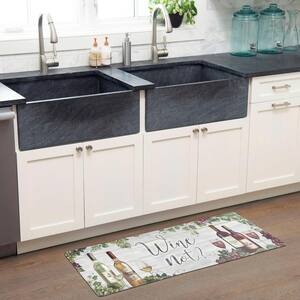 Cozy Living Wine Not Grey 20 in. x 36 in. Anti Fatigue Kitchen Mat