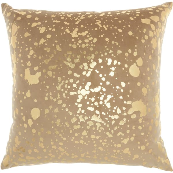 Nourison Luminescence Beige 18 in. x 18 in. Throw Pillow