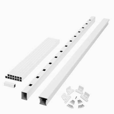 ArmorGuard Enclave 72 in. White Composite Stair Rail Kit