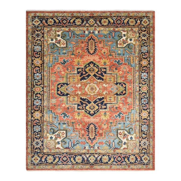 Miranda Traditional Red 9 ft. x 12 ft. Handmade Area Rug