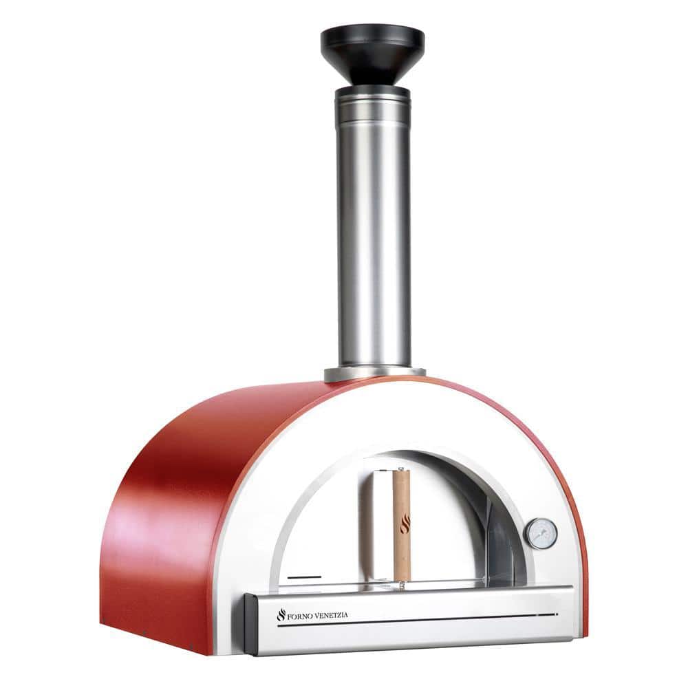 Pronto 200 Wood Fired Counter Top Oven 20 in. x 24 in. in Red