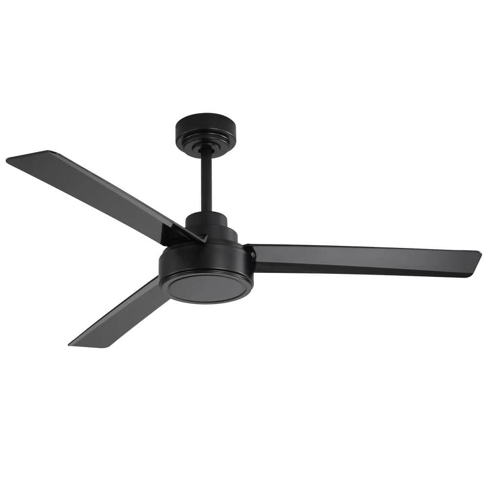 52 in. Black Downrod Mount Standard Ceiling Fan with Remote Control and 6-speed Reversible Included price history on PriceWatchPro