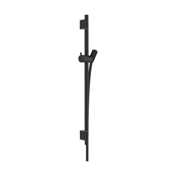 Unica Wall Bar Shower Kits in Matte Black