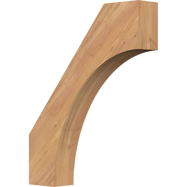 Ekena Millwork 3 1/2"W x 18"D x 22"H Westlake Smooth Knee Brace, Western Red Cedar