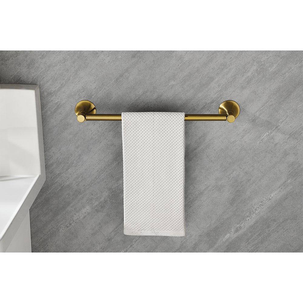 Brushed Gold 6-Piece Brass Bathroom Hardware Set