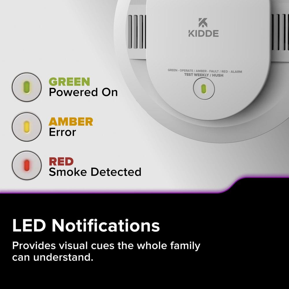 Kidde Hardwired Smart Smoke and Carbon Monoxide Detector, Voice Alerts, Interconnected Alarm